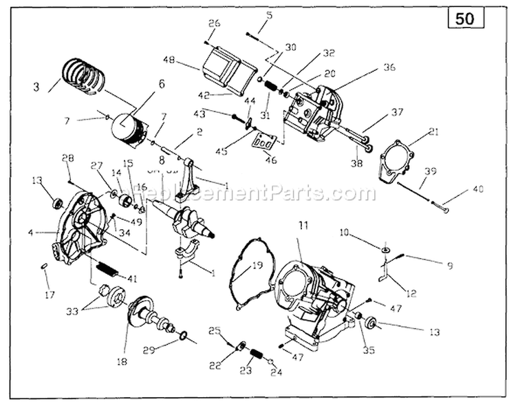 Page C Diagram and Parts List for 0766-1  Briggs and Stratton Pressure Washer
